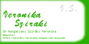 veronika sziraki business card